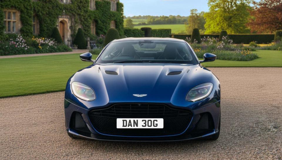 Car with DAN 30G number plate